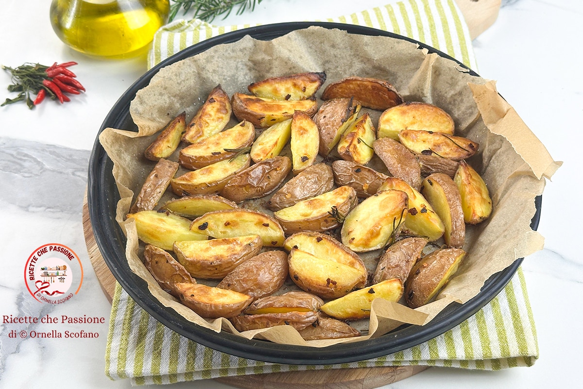 Patatas asadas con piel más rápidas y sabrosas