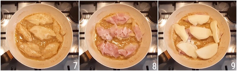 petto di pollo alla valdostana con prosciutto cotto e fontina ricetta pollo gustoso in padella il chicco di mais 3 unire posciutto e formaggio