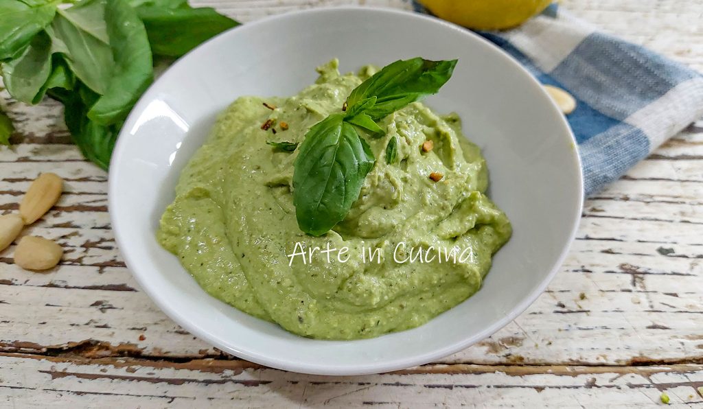 PESTO de PISTACHOS y ricotta al limón