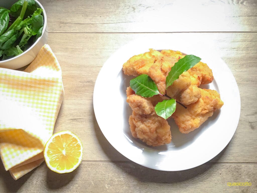 Pollo frito crujiente a la italiana