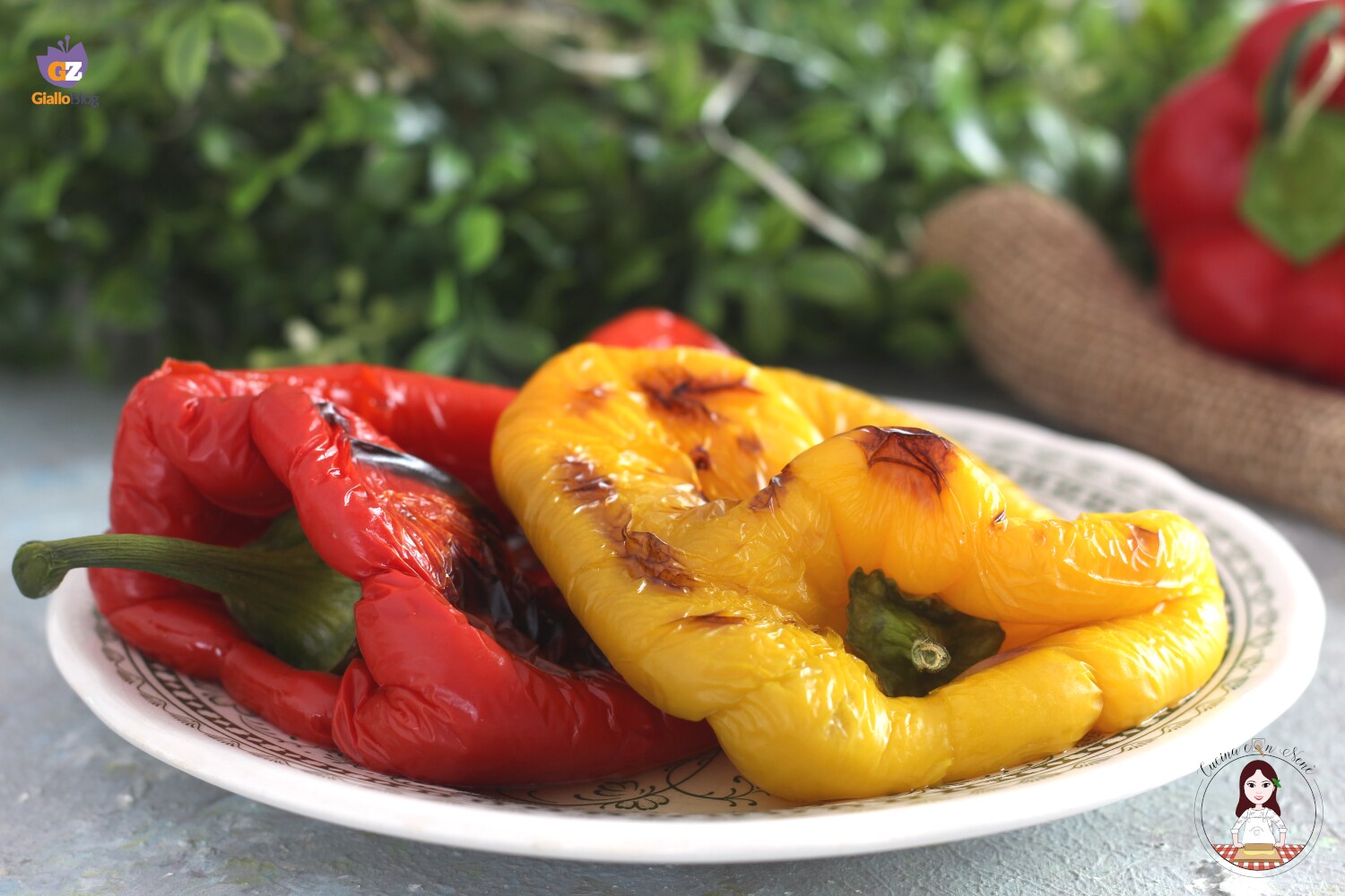 Pimientos al microondas