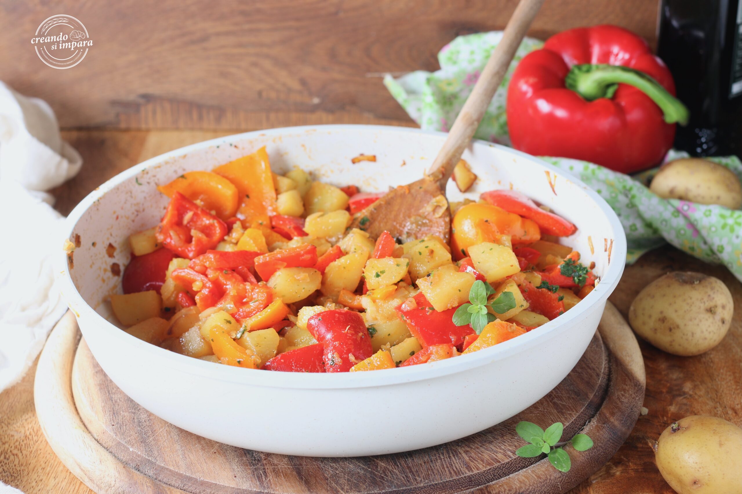 Pimientos con patatas