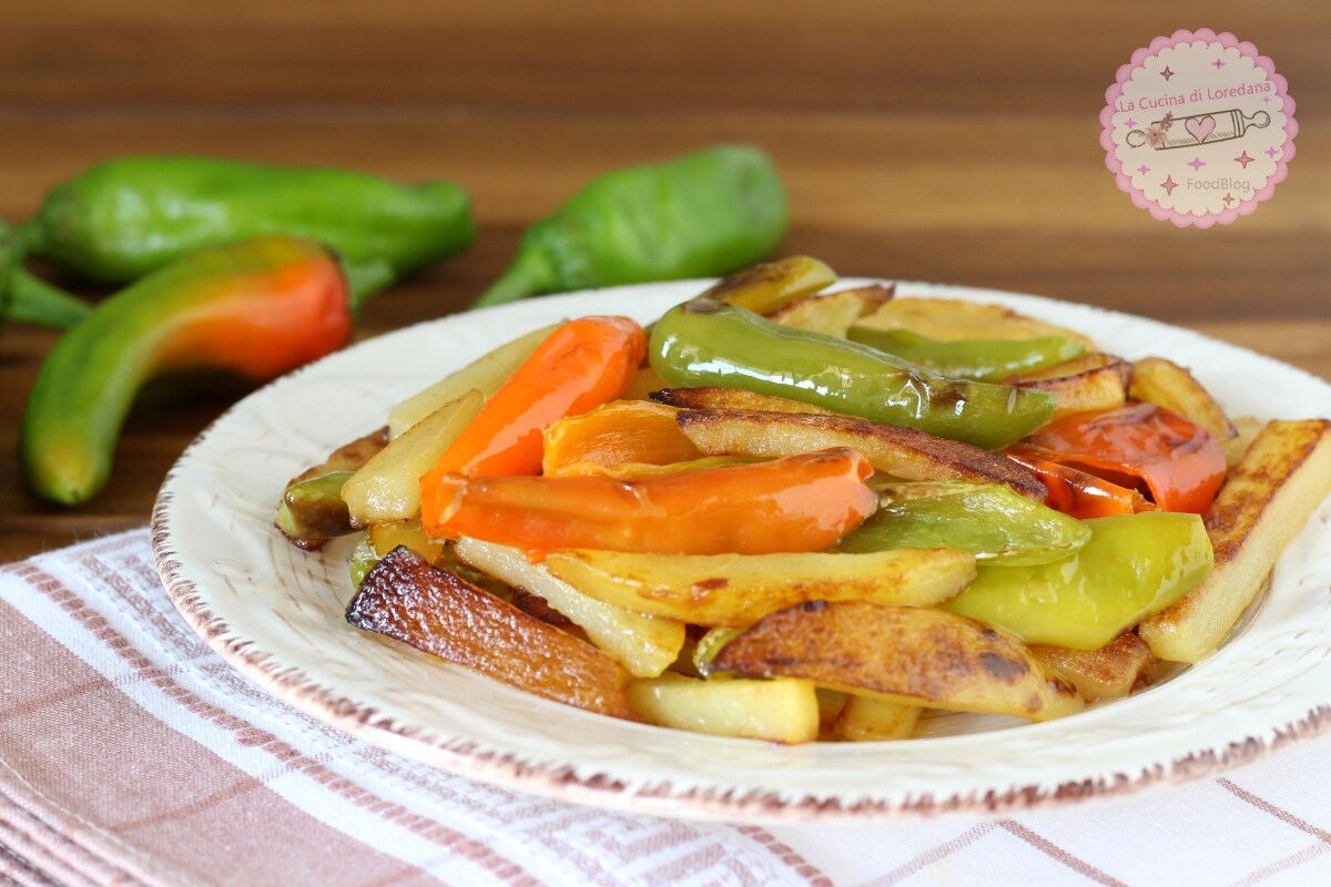 PIMIENTOS Y PATATAS EN SARTÉN la receta simple y perfecta