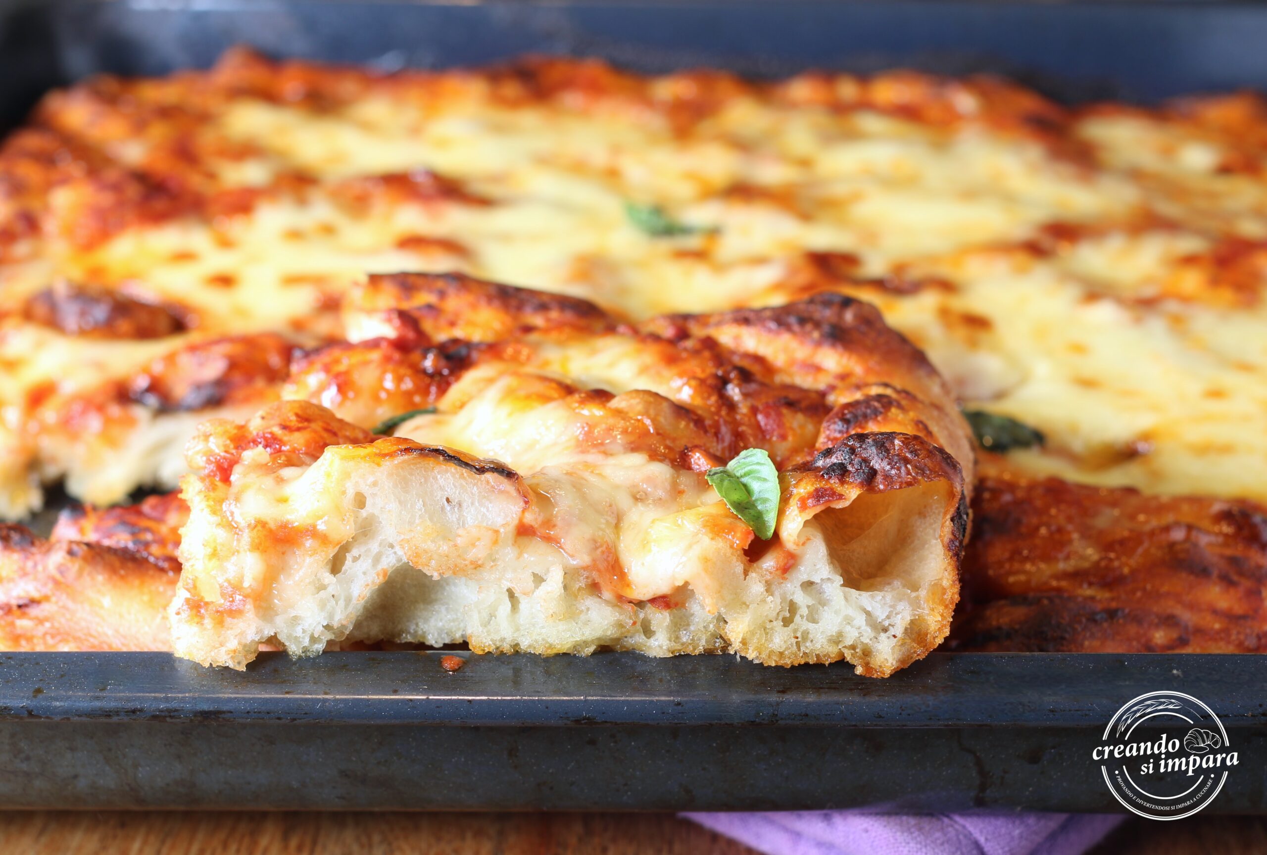 pizza con poco levadura