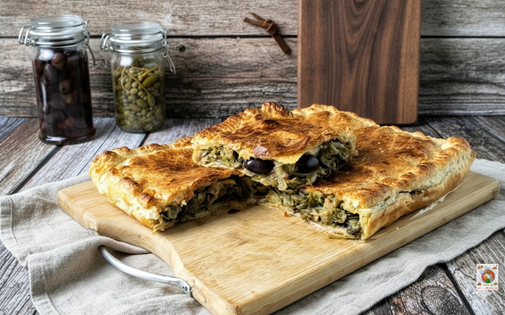 Pizza de escarola con hojaldre: la versión rápida y deliciosa que no te puedes perder.