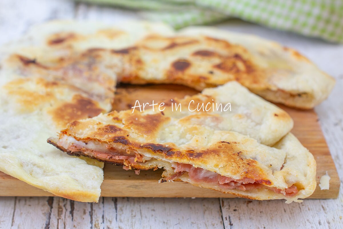 PIZZA RÚSTICA con JAMÓN en sartén