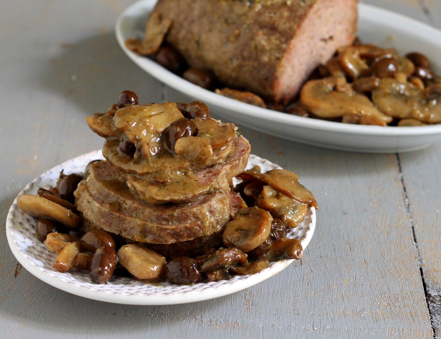 Pastel de Carne cocido en olla a presión