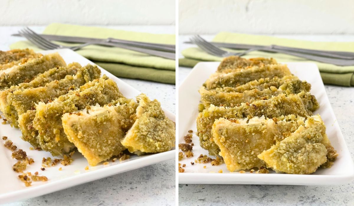 Pollo al pesto y Parmigiano Reggiano