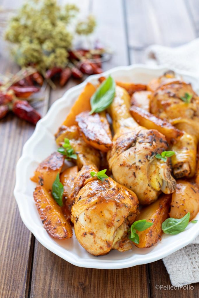 muslos de pollo a la diabla en cazuela