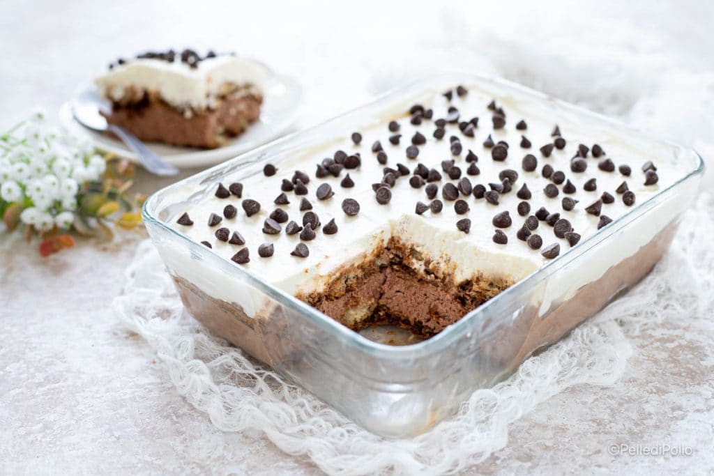 postre frío de ricotta y chocolate