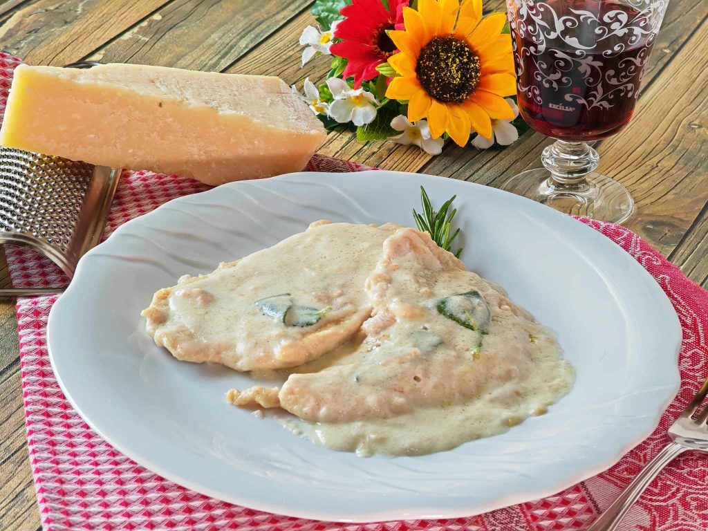 Escalopines al queso