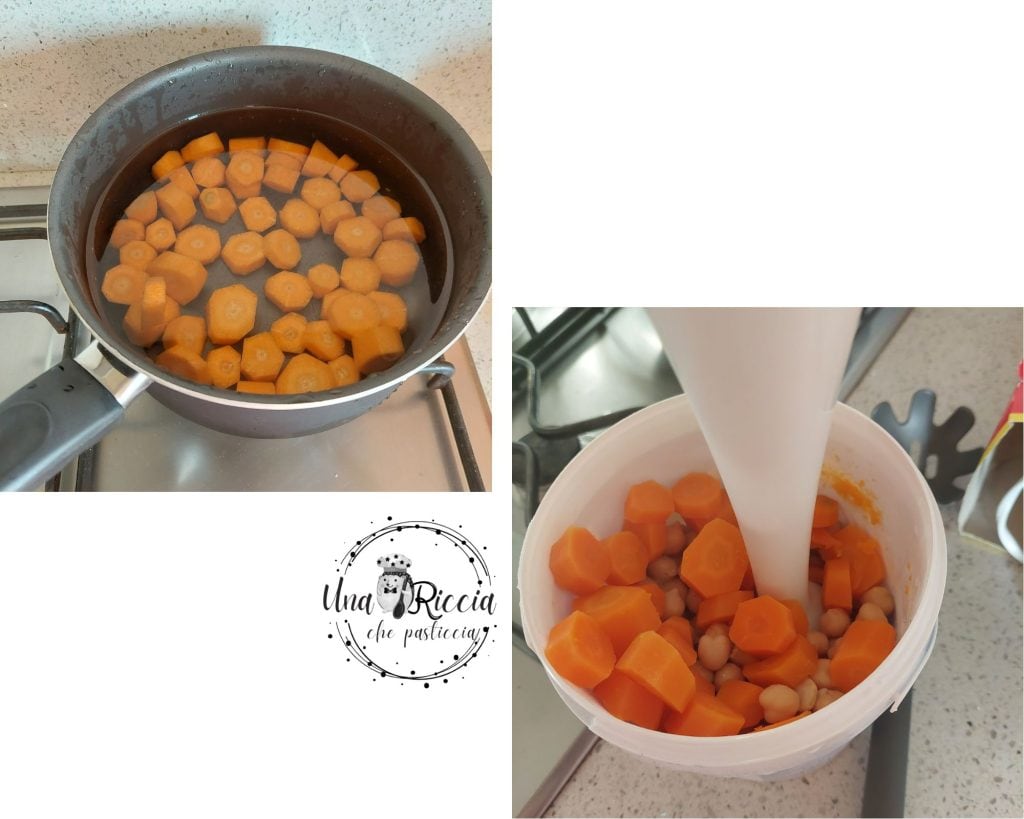 preparación albóndigas garbanzos zanahorias
