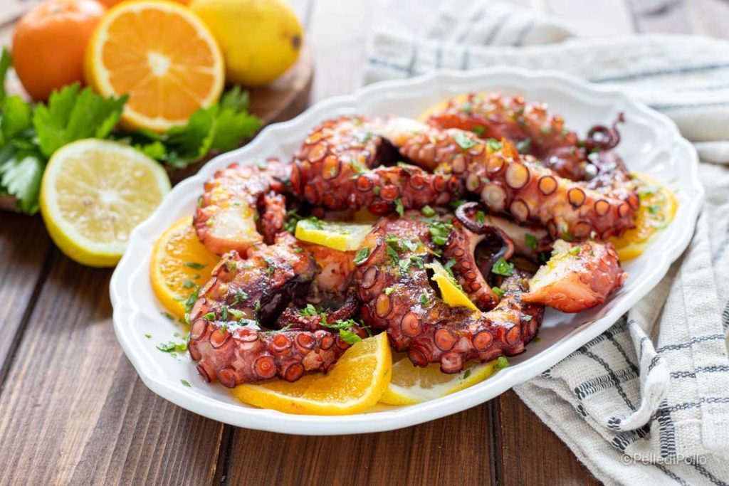 pulpo a los cítricos
