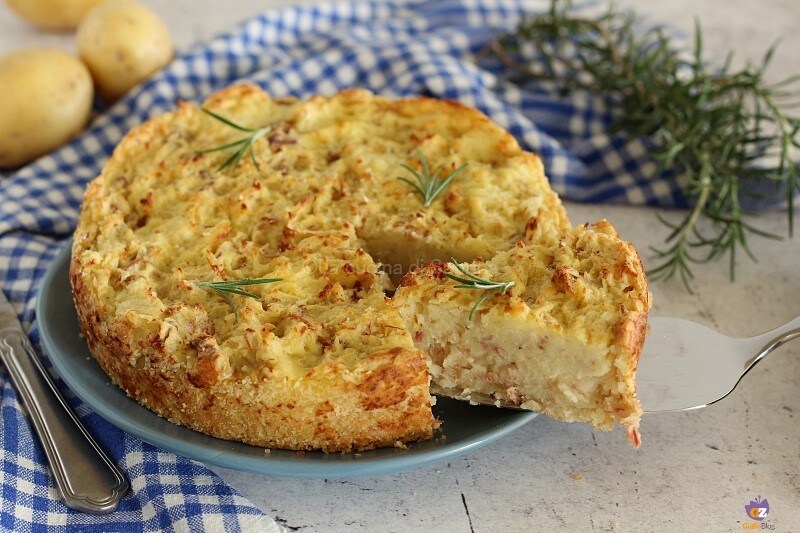 Tarta rústica con patatas