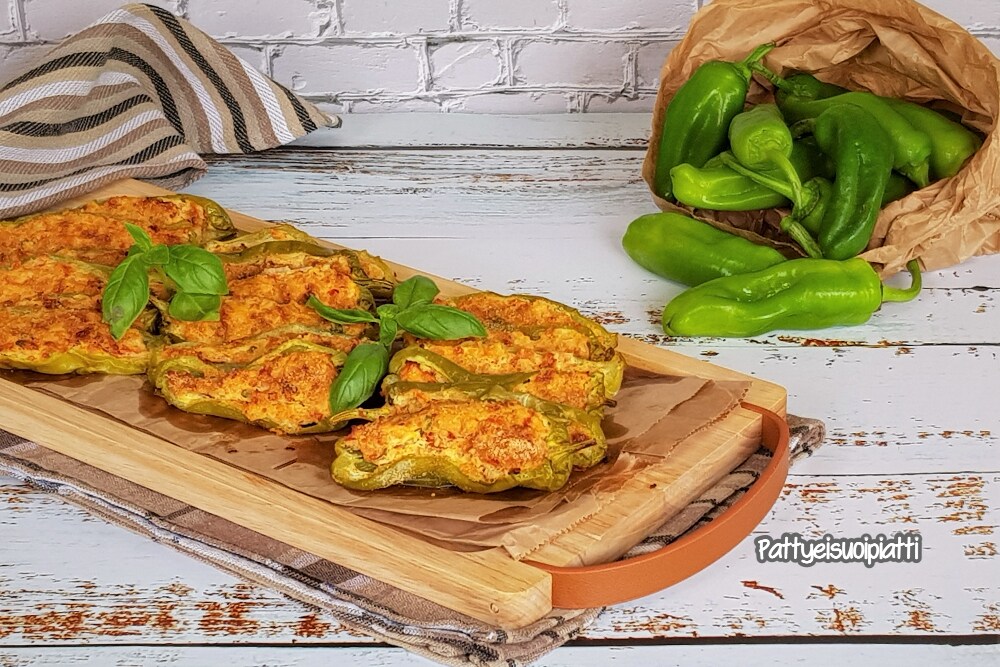 pimientos verdes rellenos al horno