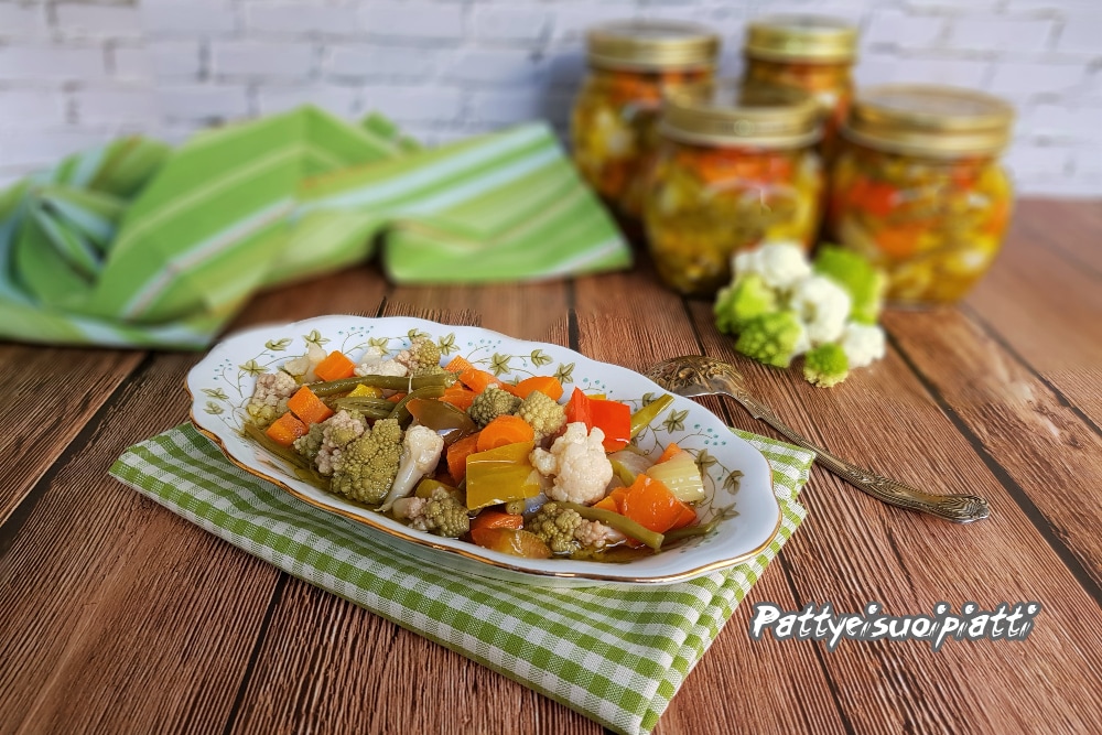 giardinera de verduras en aceite