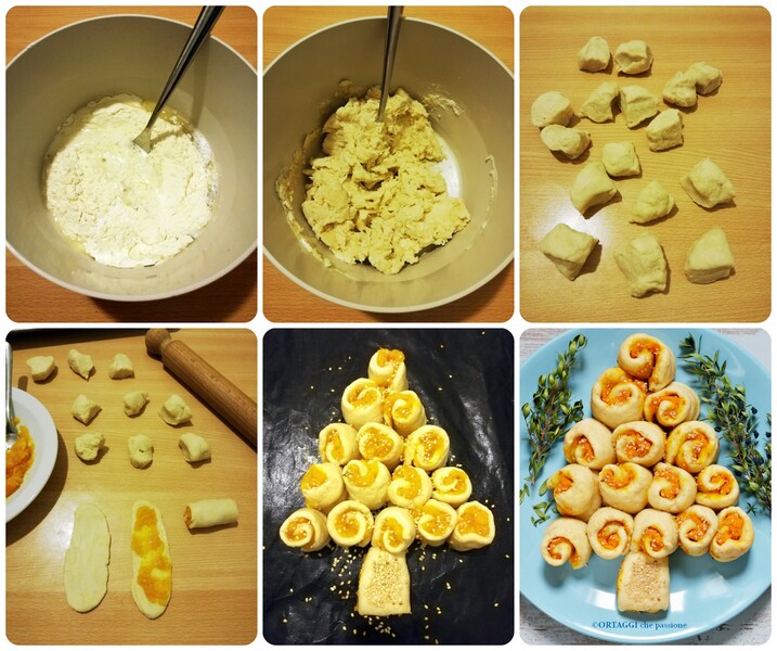 receta foto paso a paso árbol de navidad relleno