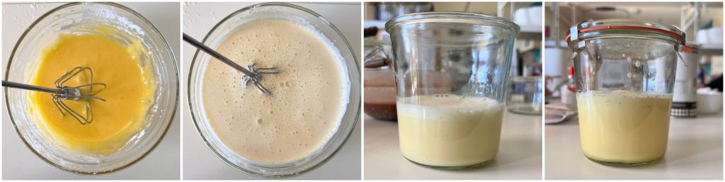 receta para crema pastelera con solo yemas en vasito