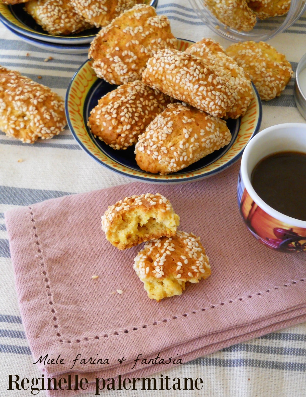 Reginelle palermitanas. Galletas típicas