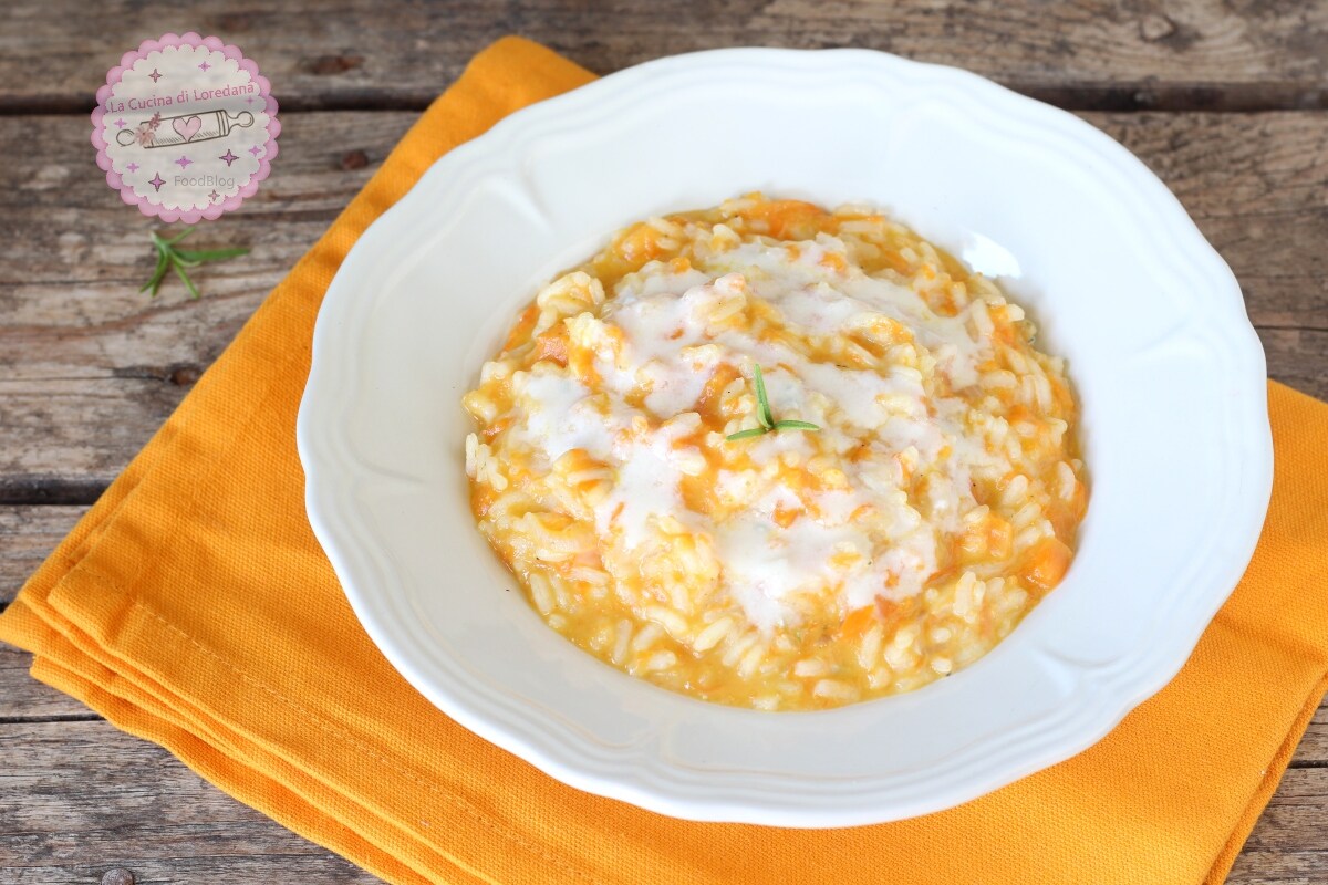 RISOTTO CON CALABAZA Y GORGONZOLA, el delicioso mimo otoñal