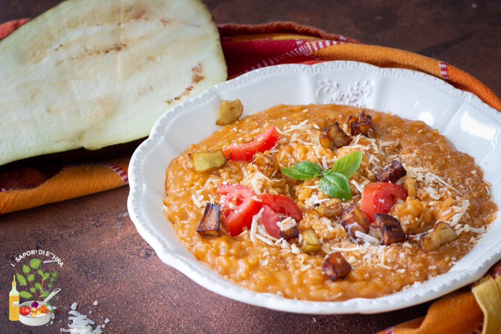 Risotto a la Norma súper cremoso