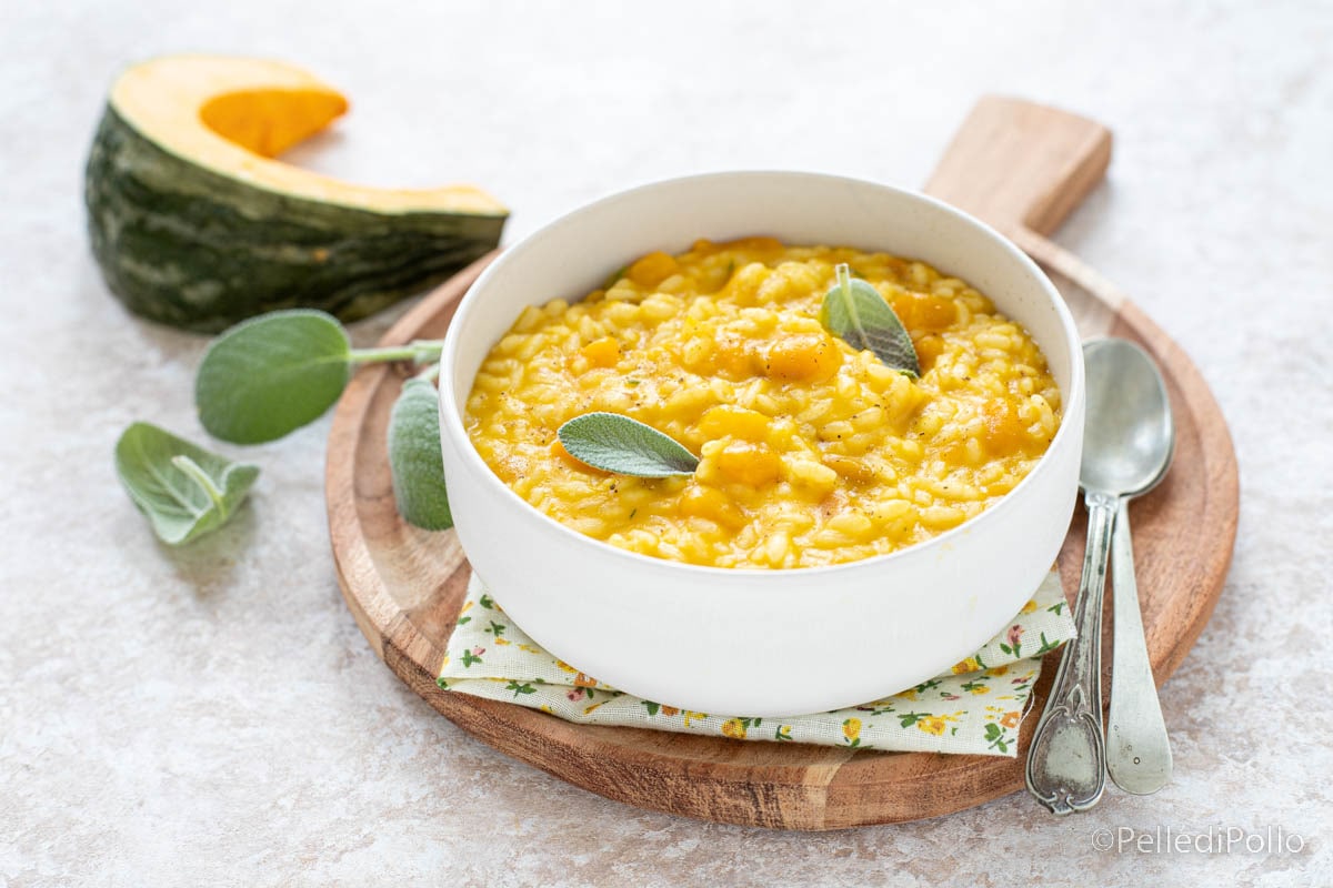 Risotto de calabaza sencillo y cremoso