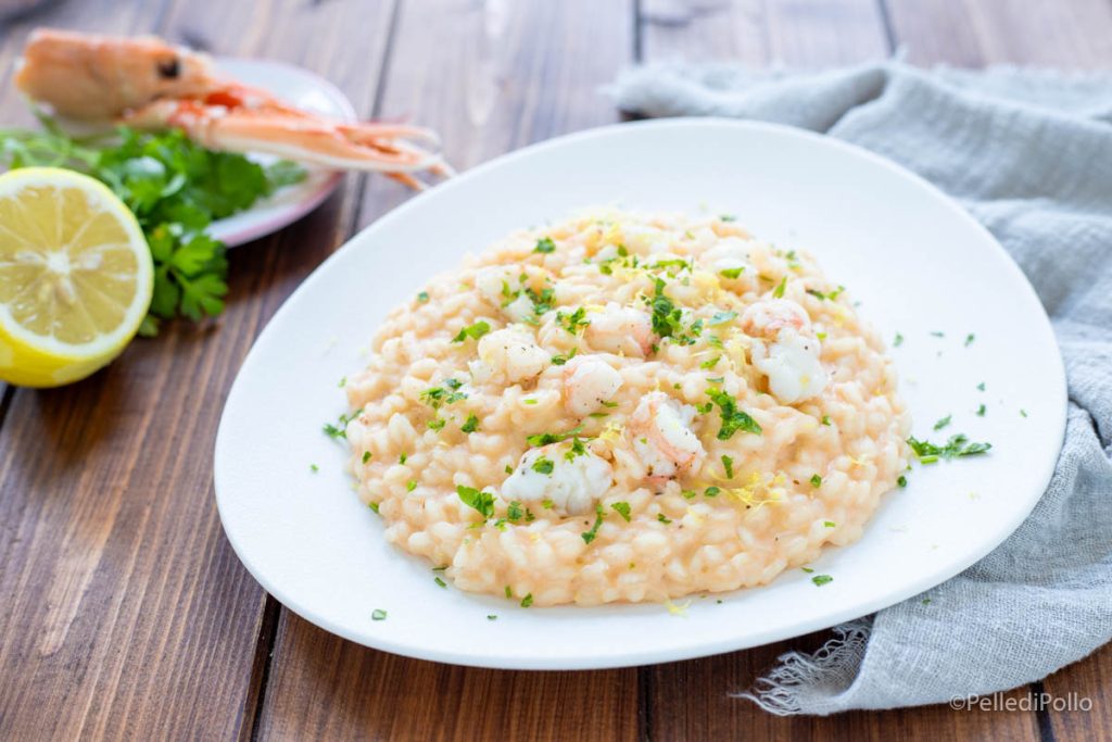 risotto con crema de cigalas
