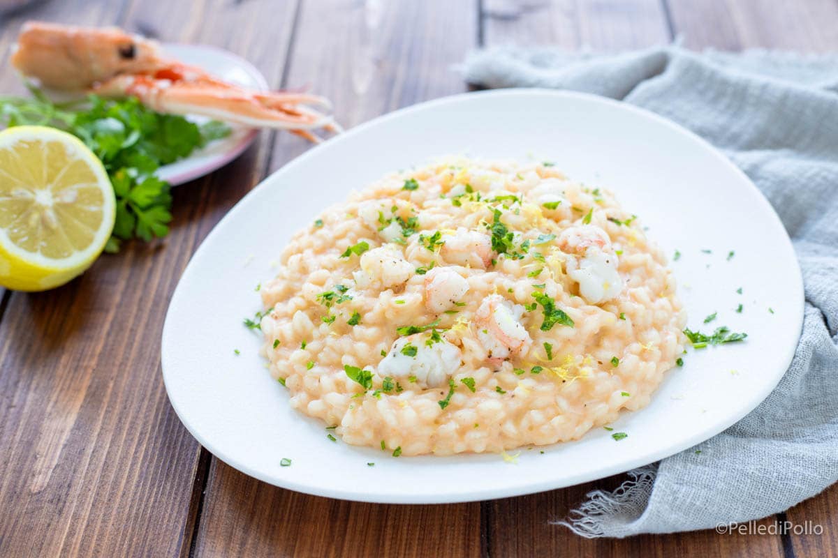 Risotto con crema de cigalas