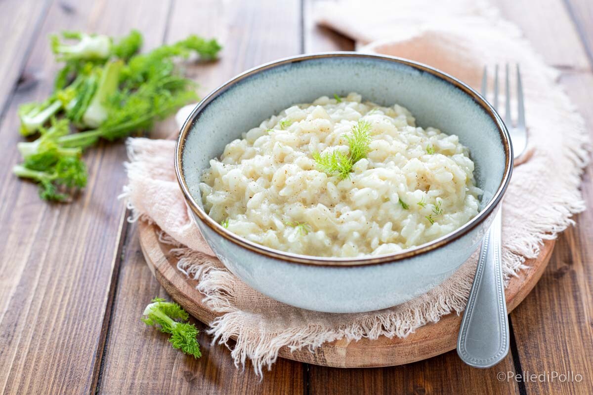 Risotto con hinojo