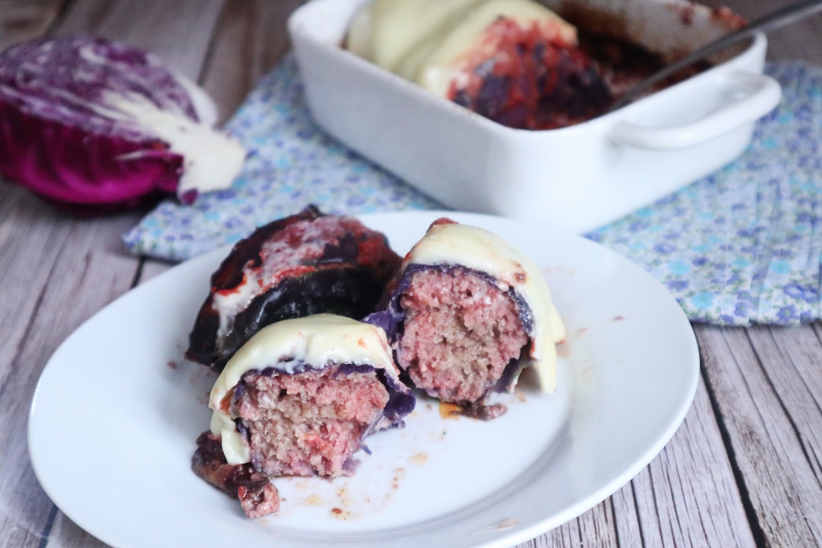 Rollitos con col lombarda