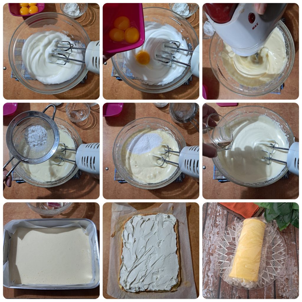 Rollo con crema paradisíaca
