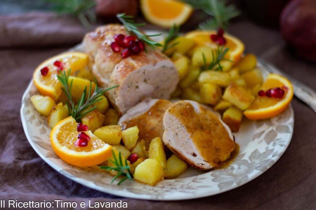 rollo de pollo a la naranja