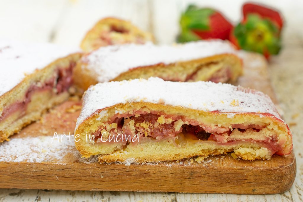 ROLLO DE TARTA de fresas