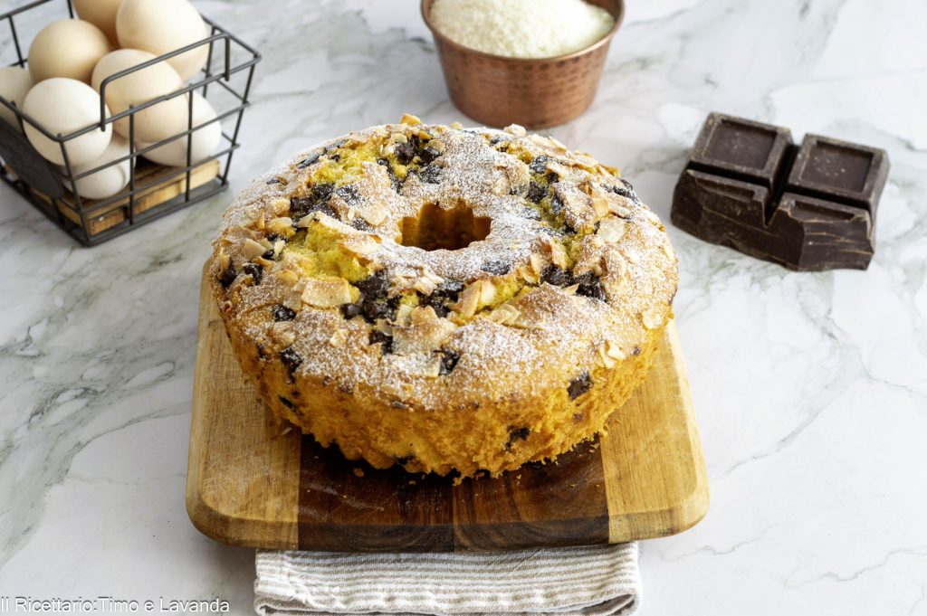 rosca esponjosa de coco