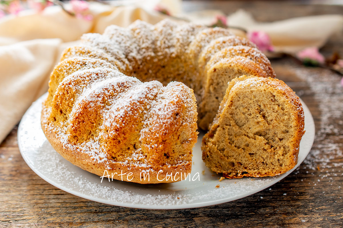 Rosca para desayuno al café sin mantequilla