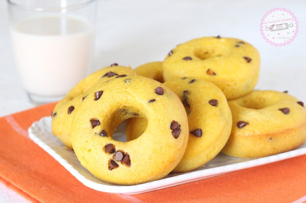 rosquillas con calabaza y chocolate