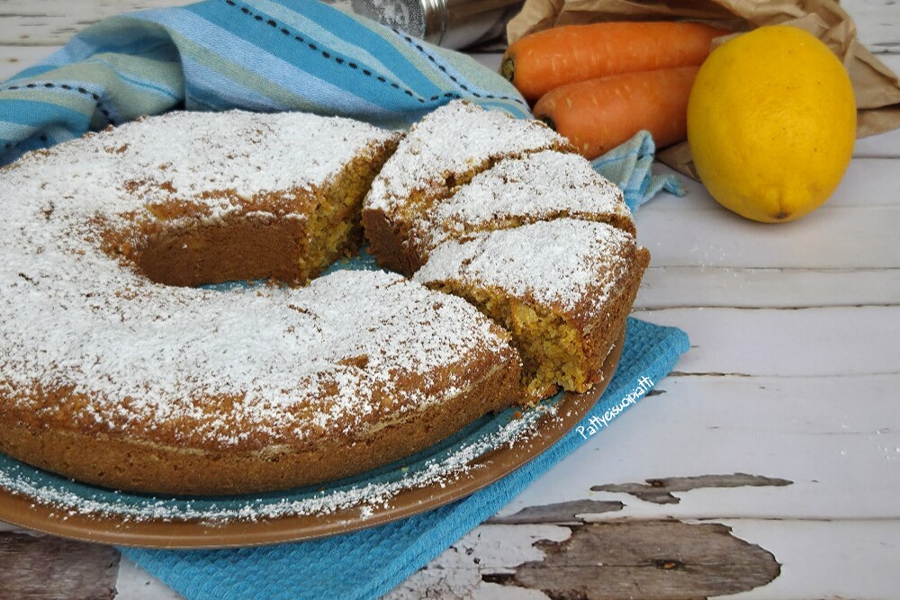 rosquilla integral de zanahorias y almendras