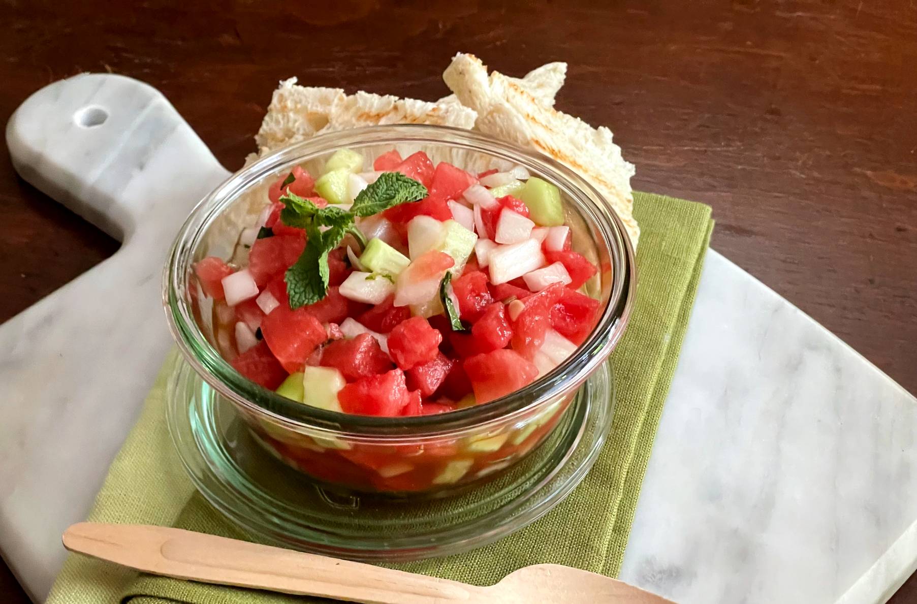 Salsa de sandía y pepino
