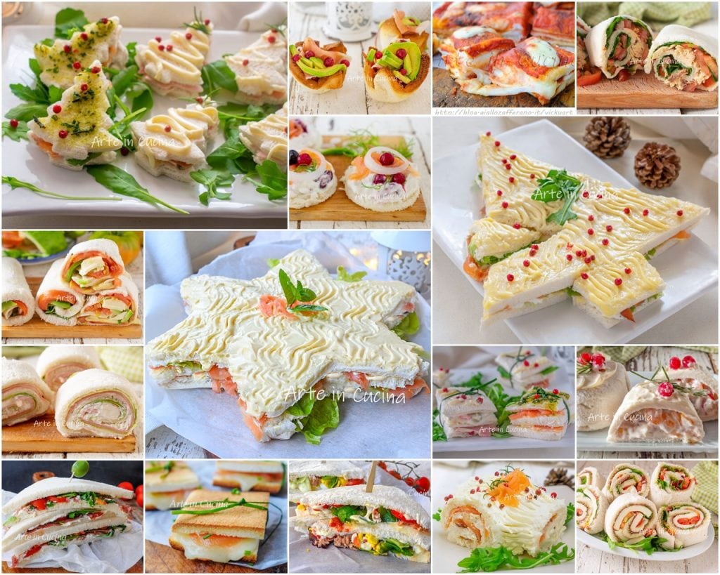 SANDWICHES para NAVIDAD para impresionar