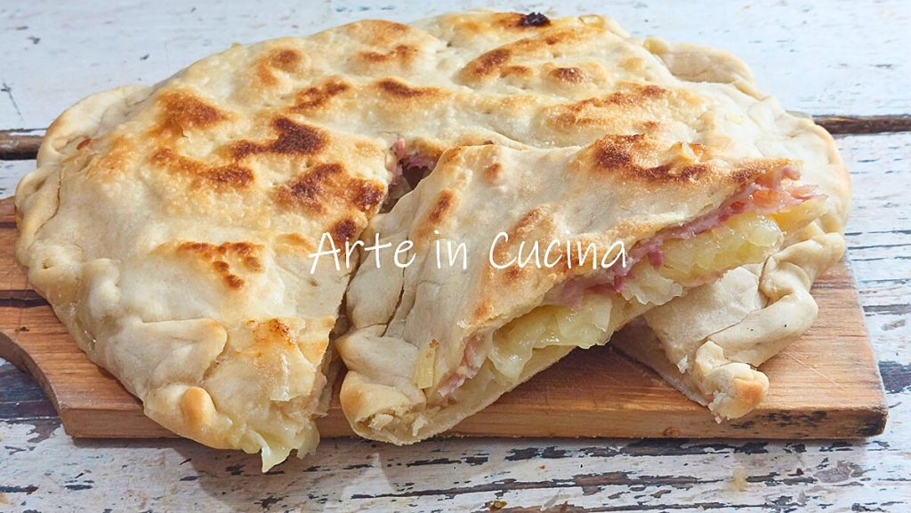 SCROCCHIARELLA PATATAS y JAMÓN en sartén