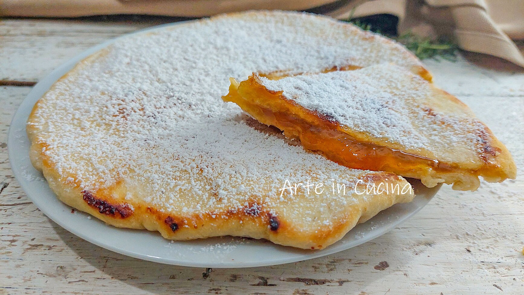 SCROCCHIARELLA con MERMELADA en sartén