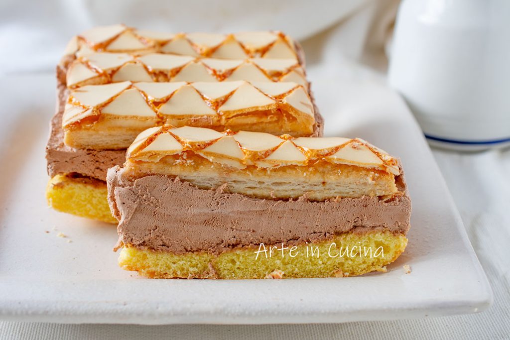 Semifrío con nata al chocolate