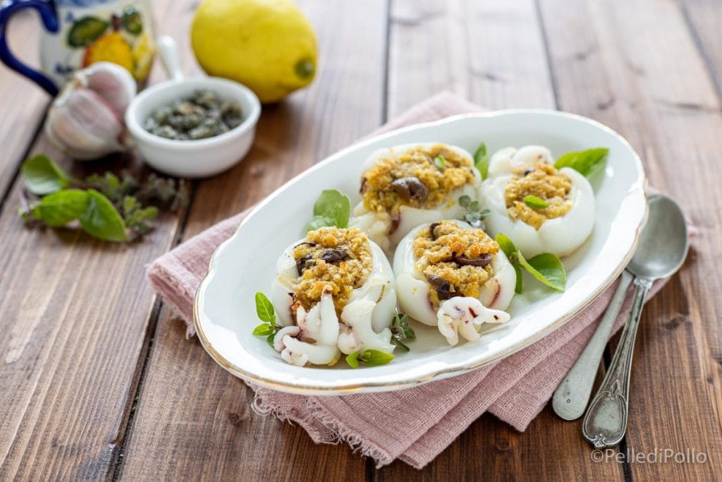 sepias rellenas cocidas al horno