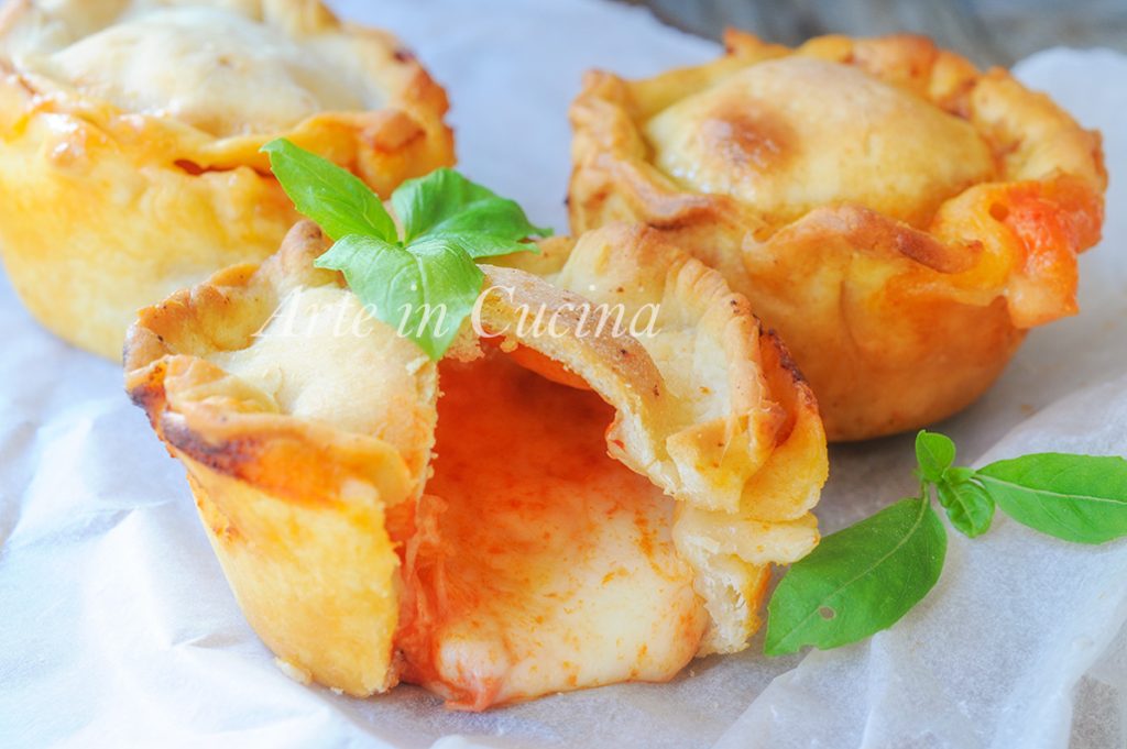 Mini pasteles rápidos sabor pizza receta deliciosa vickyart arte en cocina