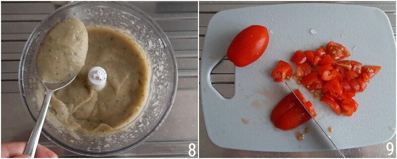 vellutata fredda di melanzane gazpacho di melanzane vellutata estiva con pomodorini e grana il chicco di mais 4 frullare