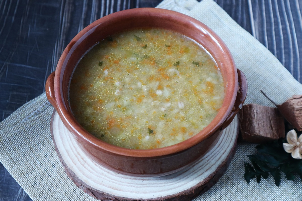 Sopa de cebada y espelta