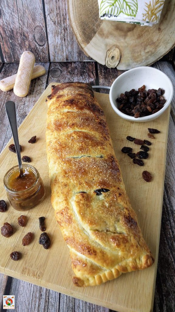 strudel con higos entero vertical