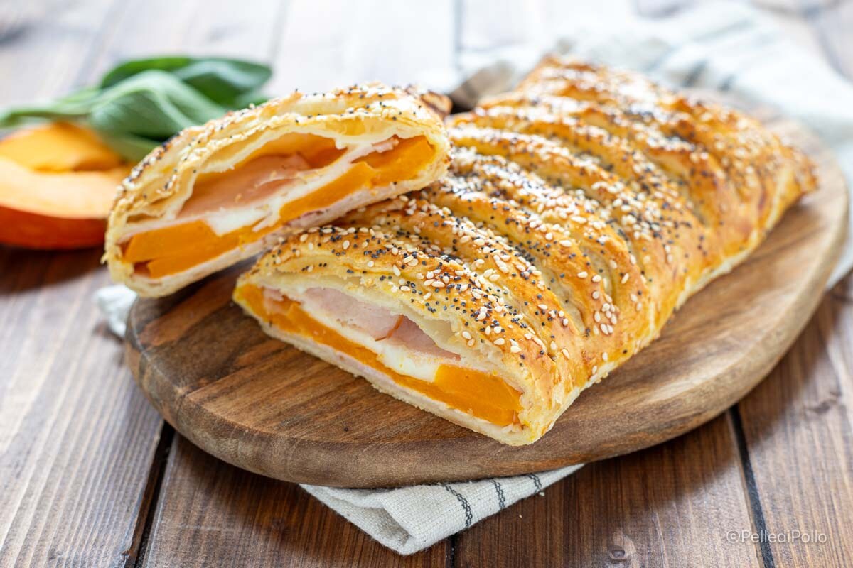 Strudel de calabaza salado