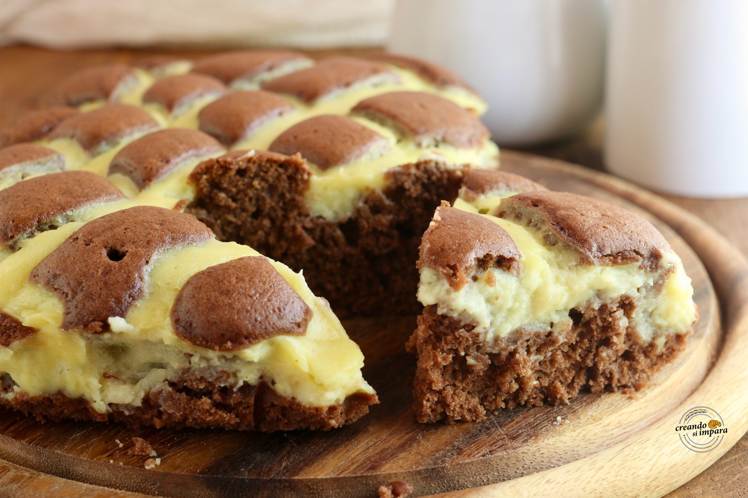 Tarta acolchada de cacao