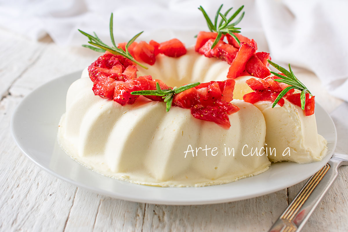 Tarta bávara dulce para comer con cuchara